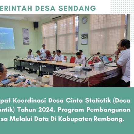 Rapat Koordinasi Desa Cinta Statistik (Desa Cantik)